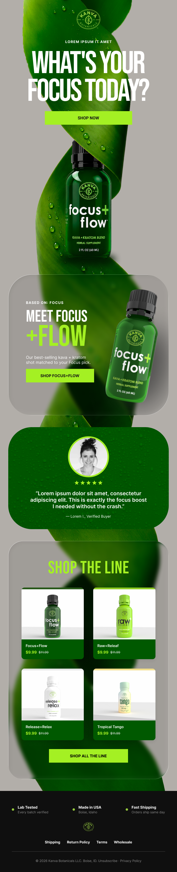 Personalized pick newsletter / campaign email template design by In-box