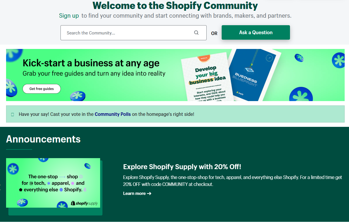 shopify community