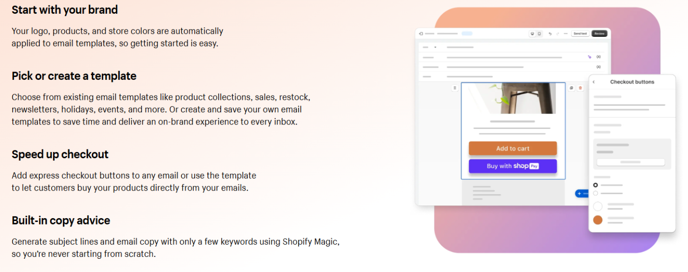 shopify email templates