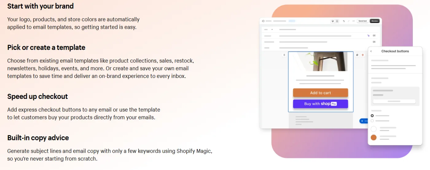 shopify email templates