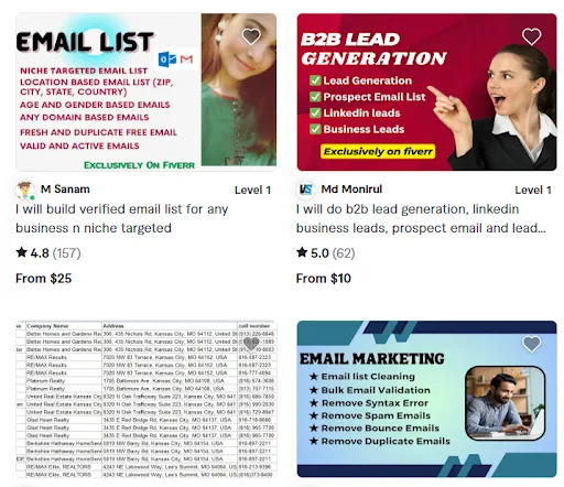 email lists