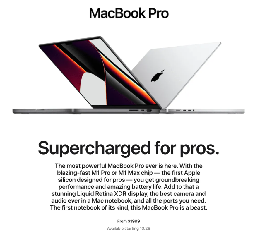 macbook pro product campaign