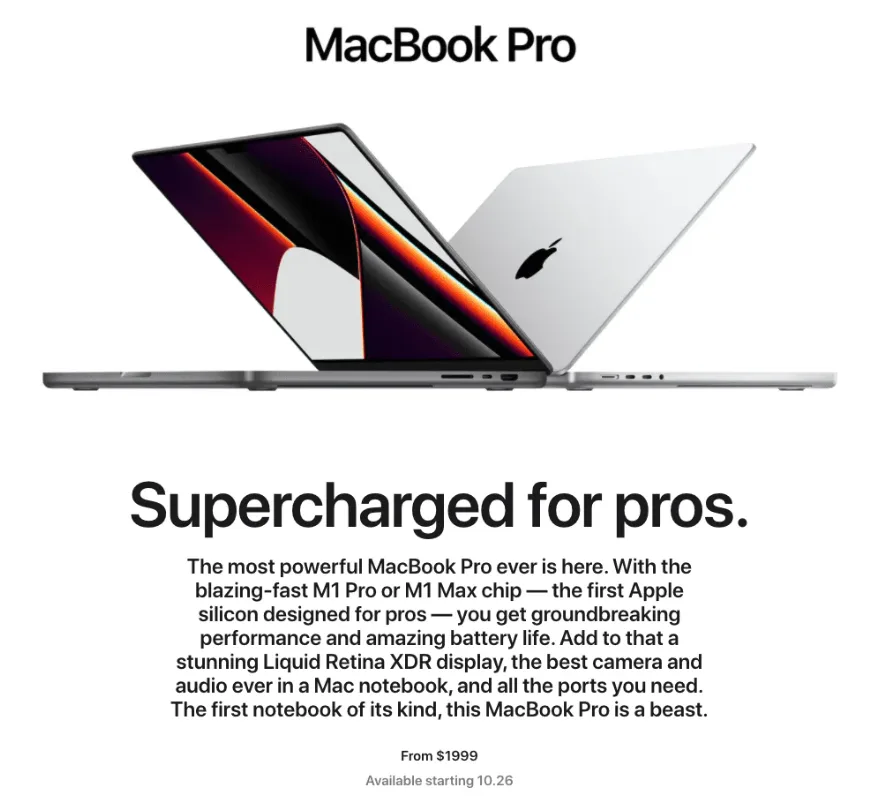 macbook pro product campaign