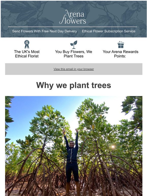 arena flowers loyalty program email