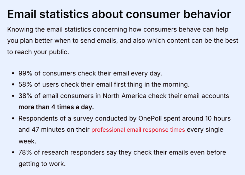email statistics